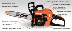Echo Rear Handle Chainsaw CS-3510